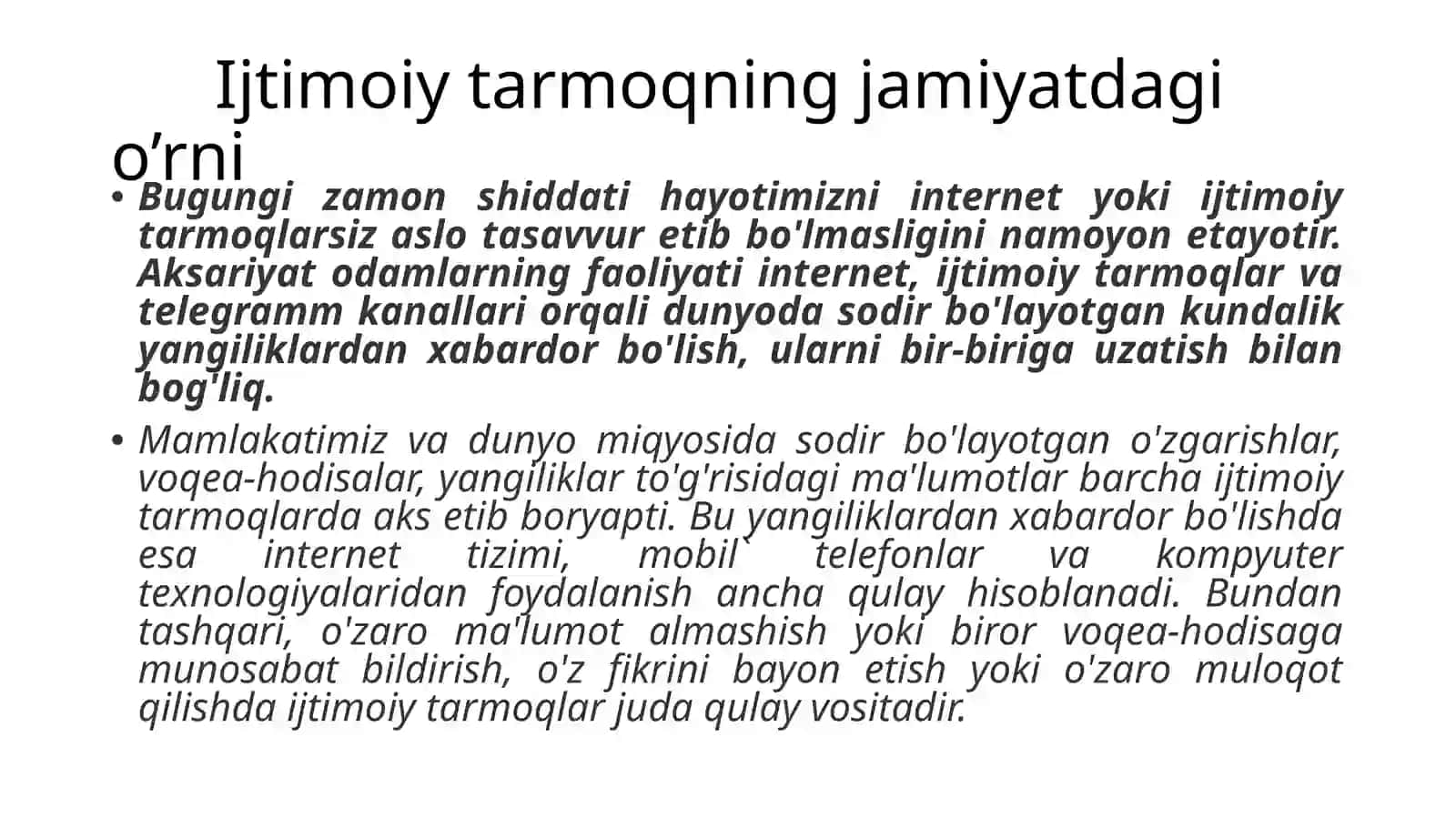 Ijtimoiytarmoqlik 3