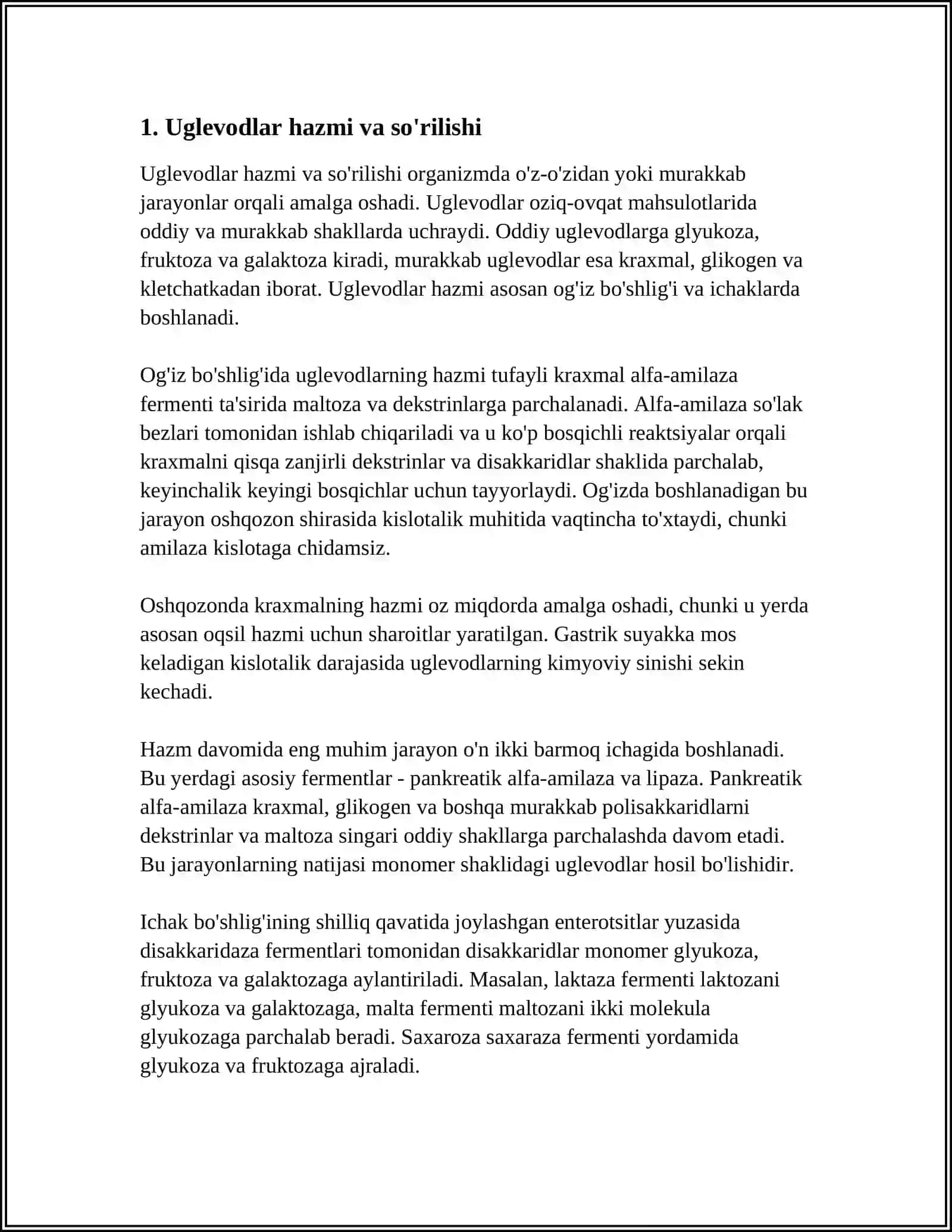 UGLEVOD, OQSIL, LIPIDLAR ALMASHINUVI 3
