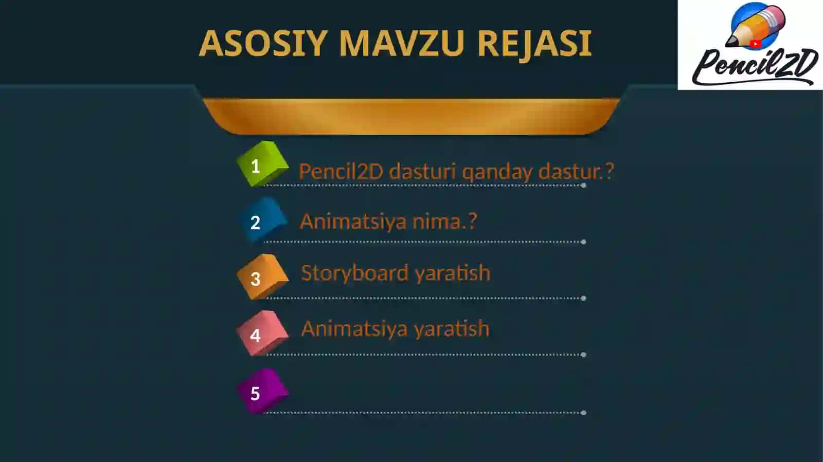 Pencil2D dasturida animatsiya yaratish 3