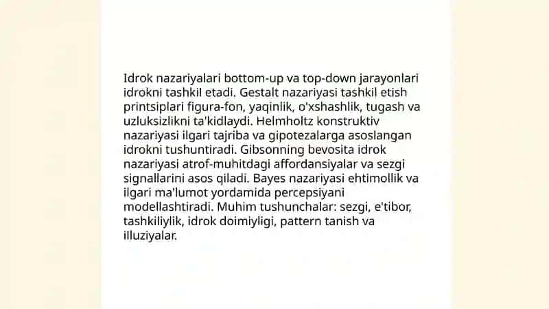 Idrok va illuziya 3