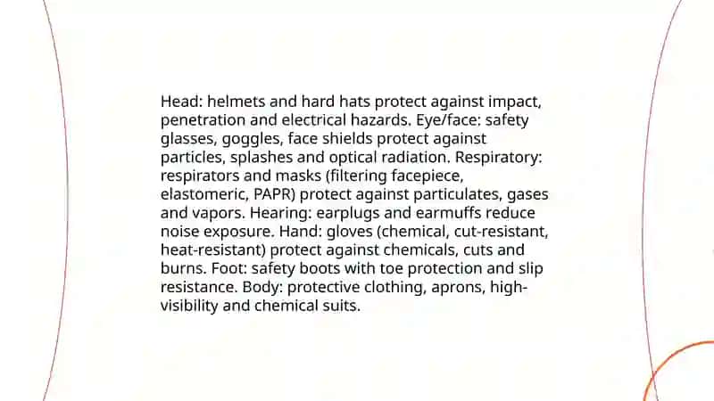 Personal protective equipment and their use 3