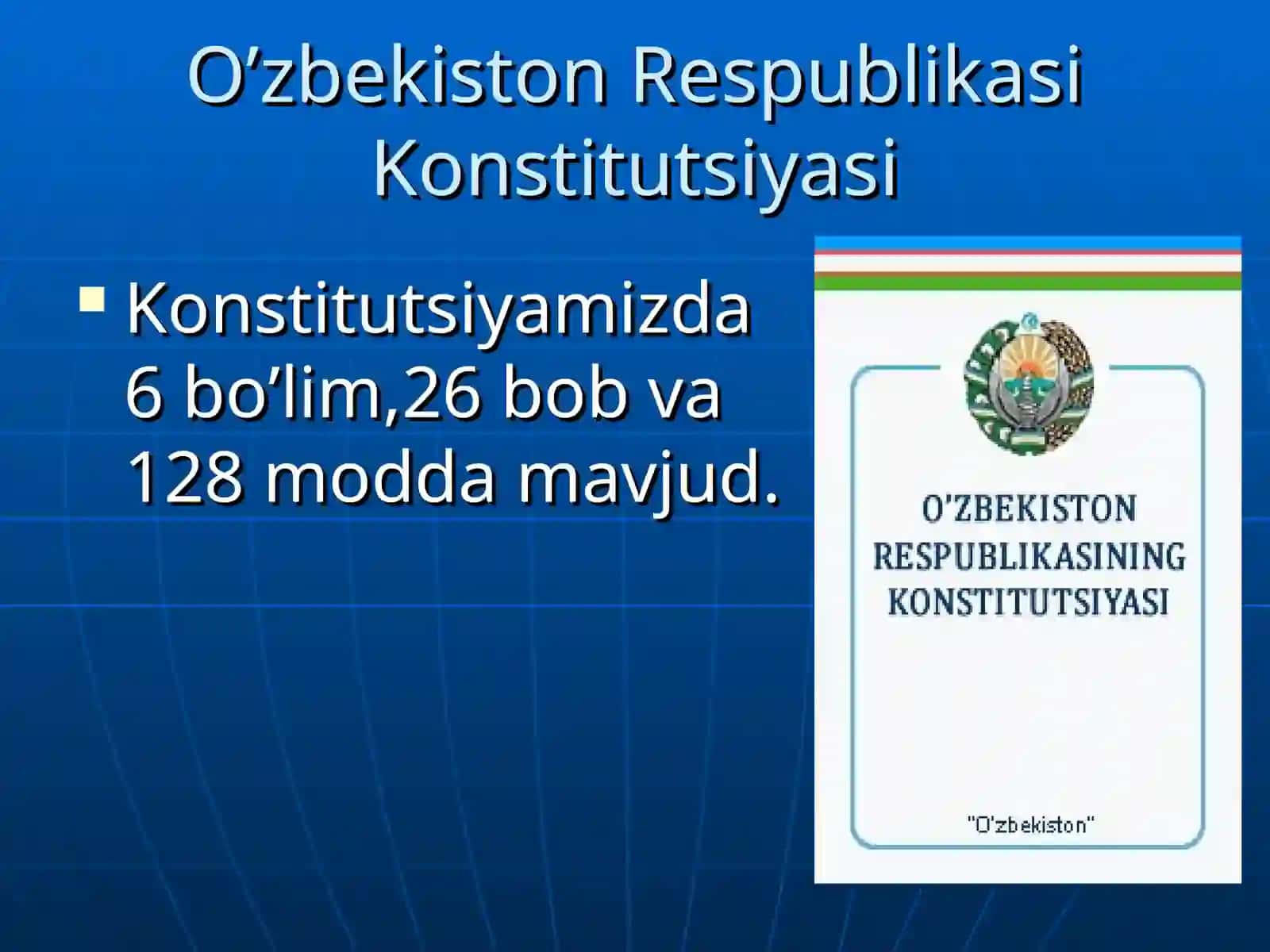 O’zbekiston Respublikasi Konstitutsiyasi qabul qilinishi 3