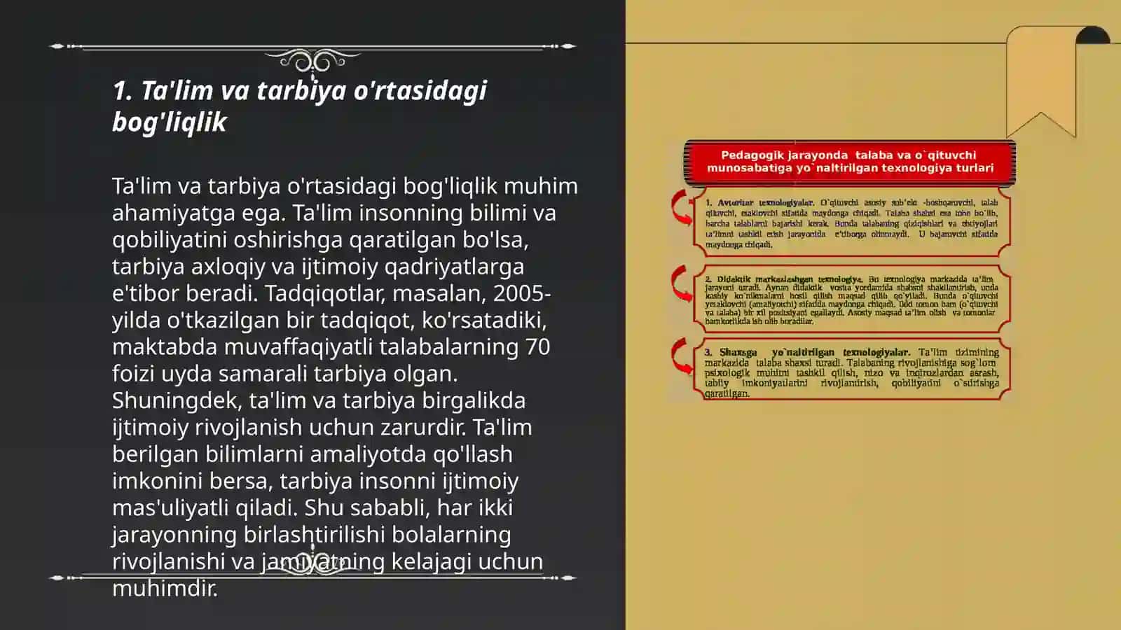 Pedagogik jarayonda tarbiyaning mohiyati 3