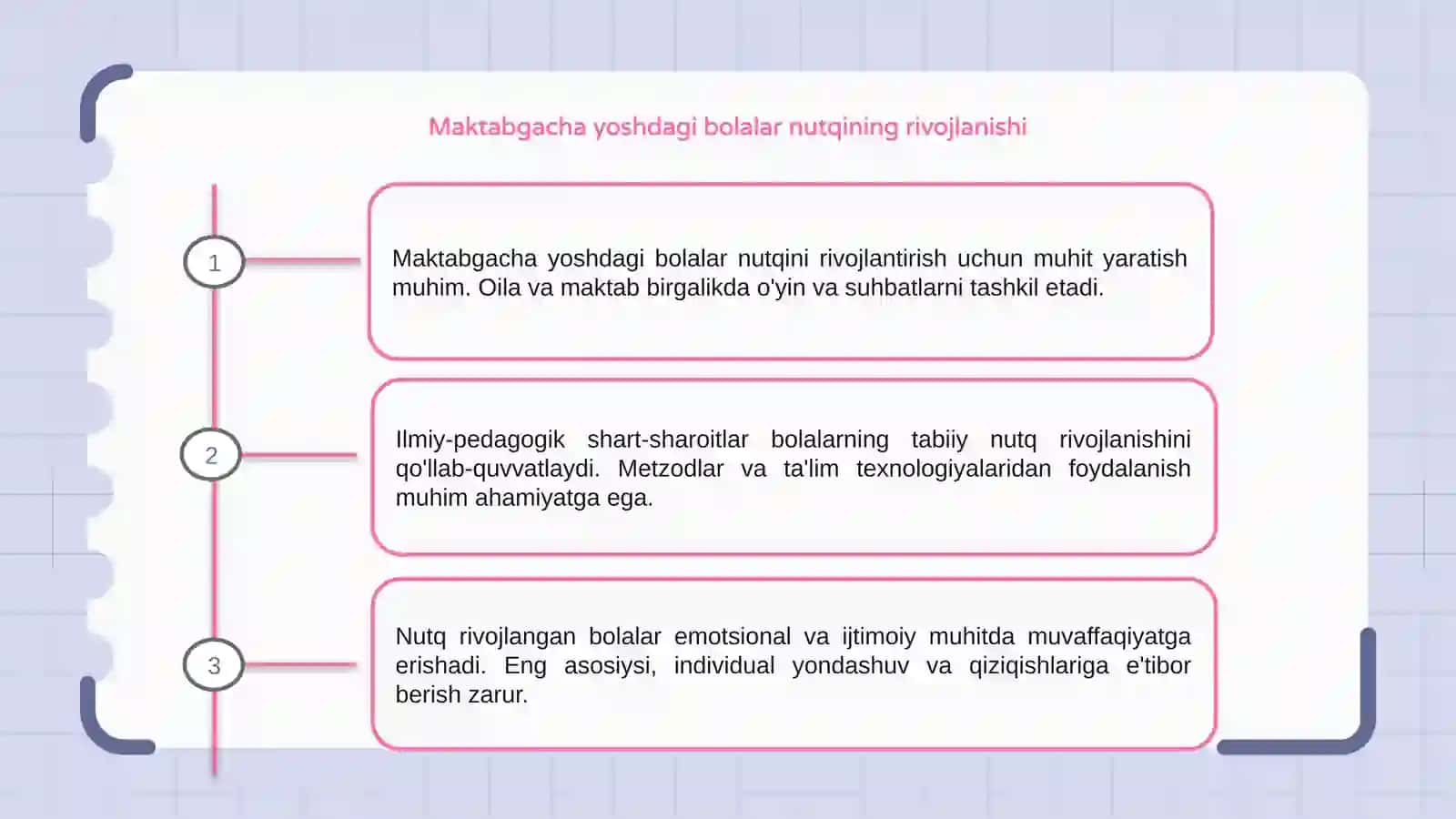 Maktabgacha yoshdagi bolalar nutqini rivojlantirishning ilmiy-pedagogik shart -sharoitlari 3