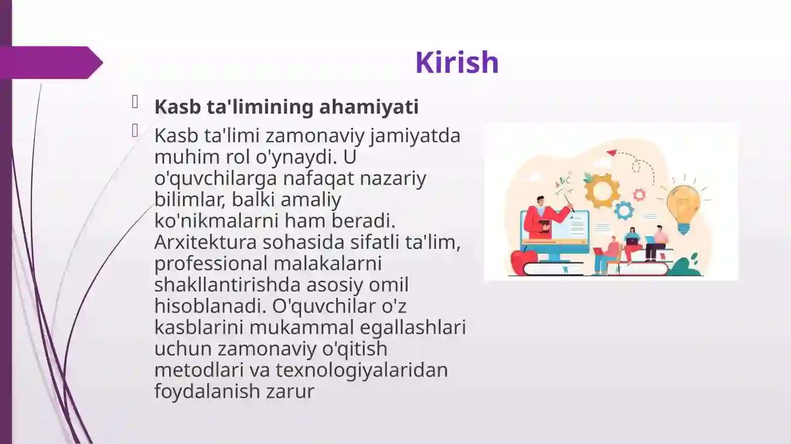 Kasb ta'limida faoliyatli o'qitish texnologiyalari 3