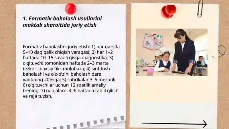 Maktab oʻquvchilarini baholash tizimini samarali usullarini yaratish 3