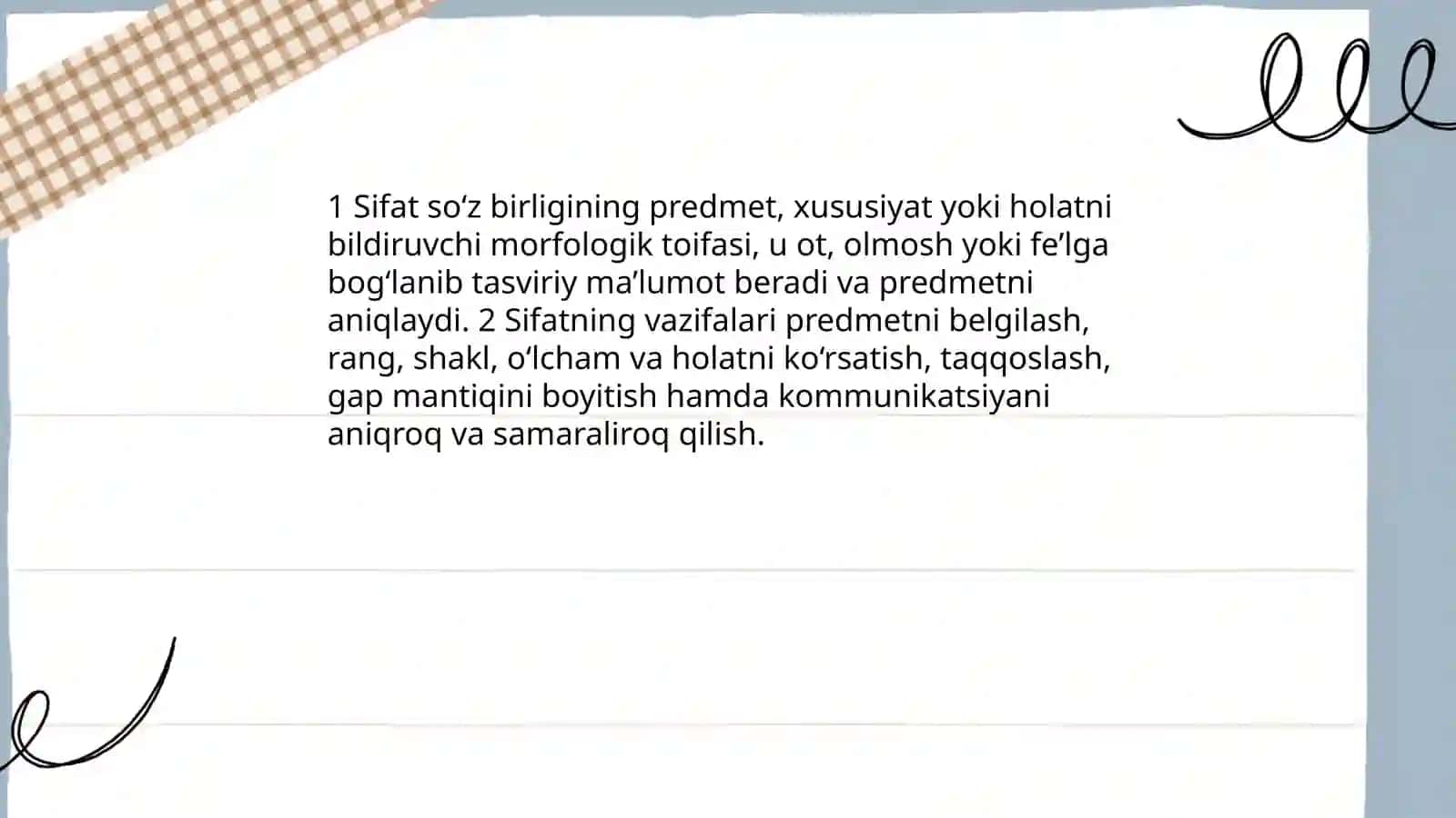 Sifat mavzusiga taqdimot 3