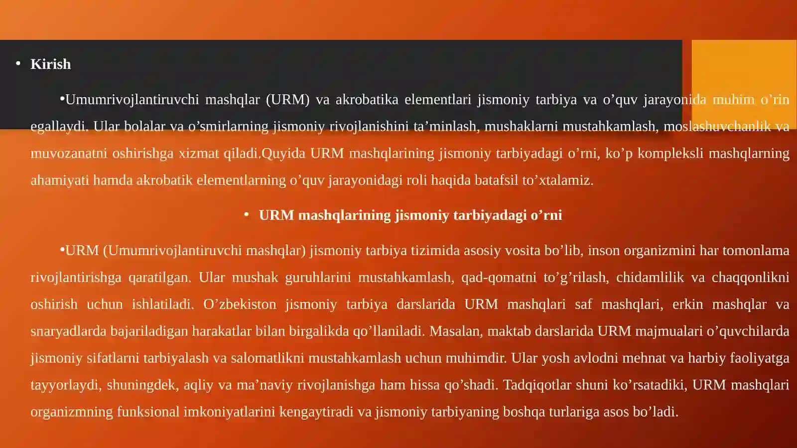 Umumrivojlantiruvchi mashqlar 3