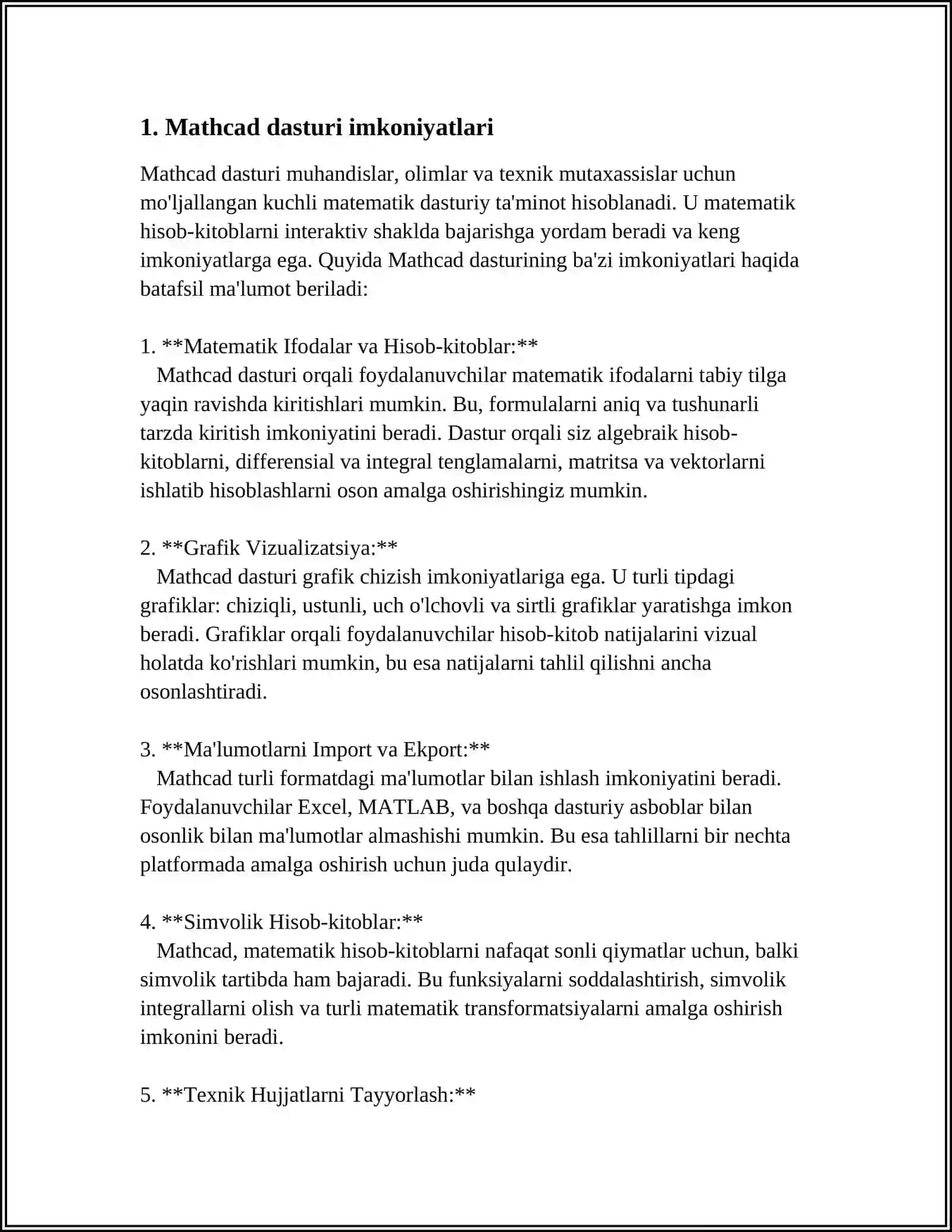 Mathcad 3