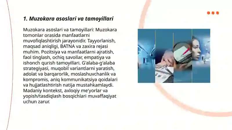Muzokara asoslari va tamoyillari 3