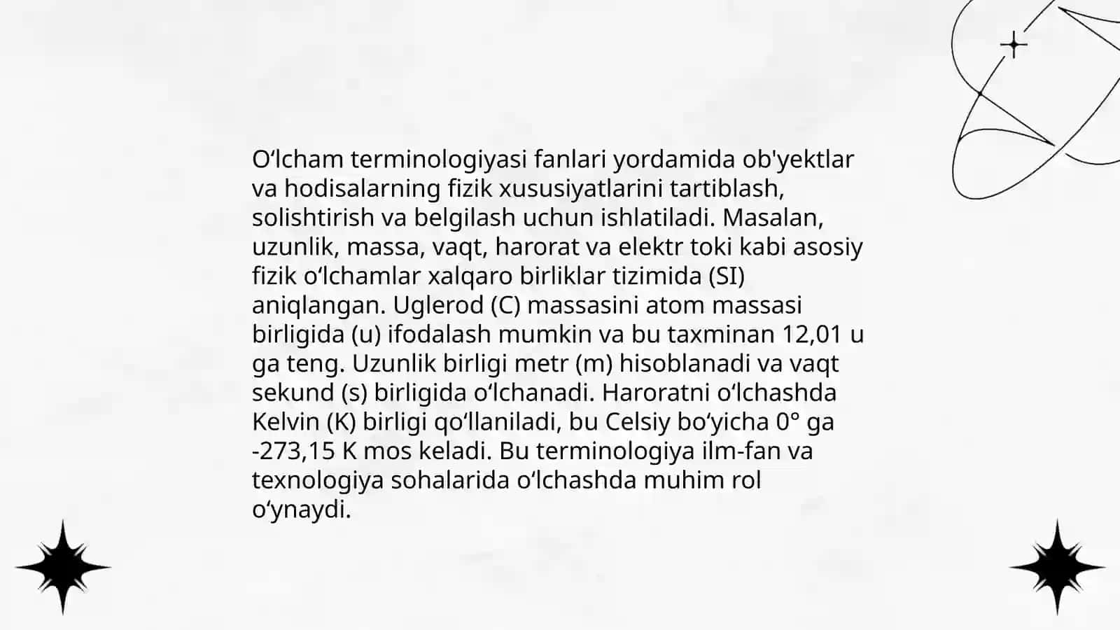 Oʻlcham terminologiyasi fanlari 3