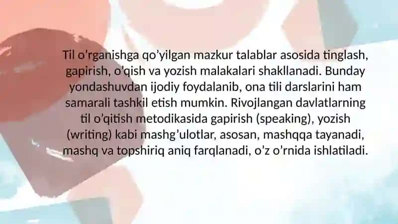 FONETIK MAVZULARNI O’RGANISHDA KREATIV METOD VA USULLARDAN FOYDALANISH 3
