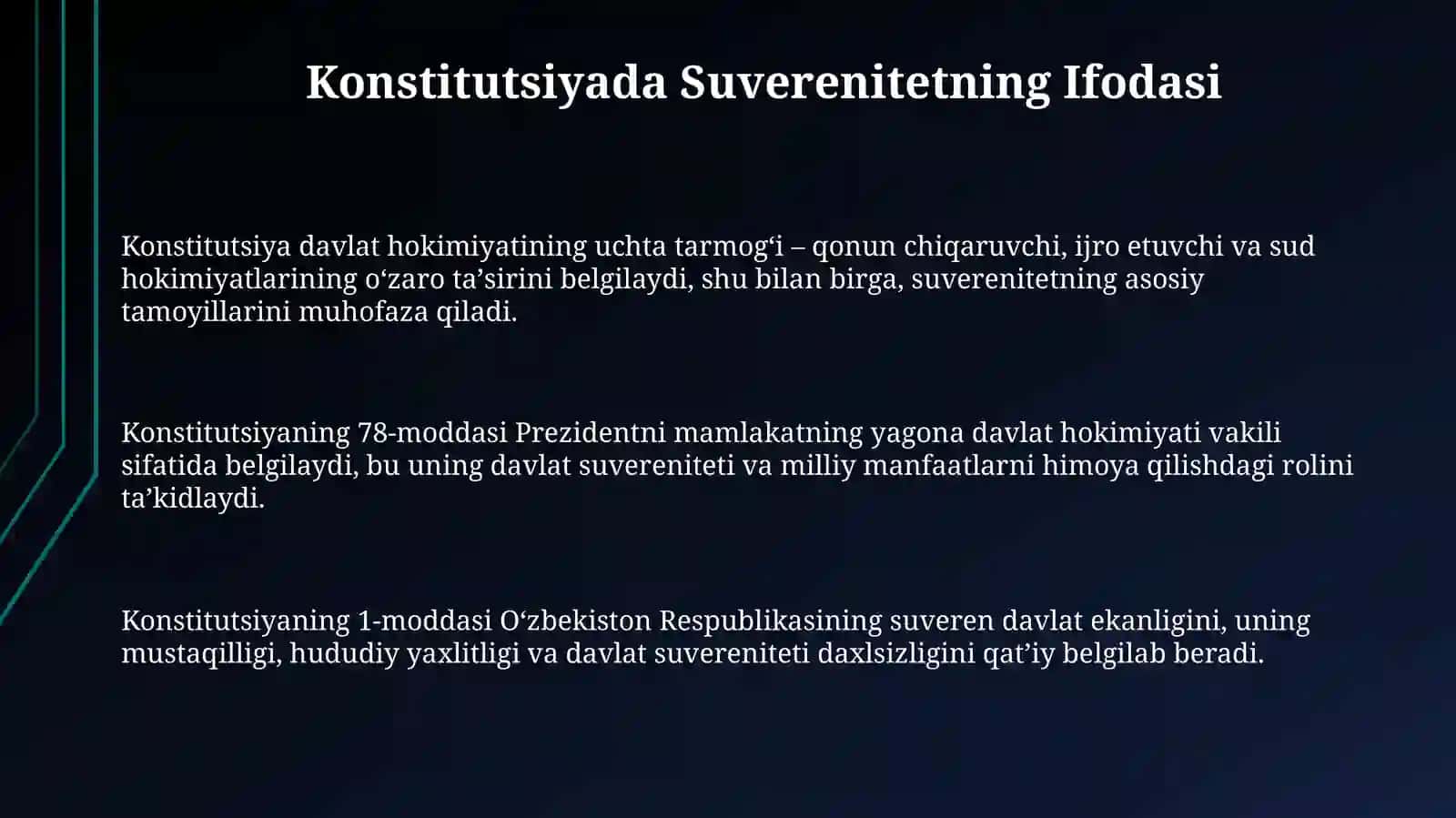 Davlat suverinetiti va uning kostitutsiyaviy asoslari 3