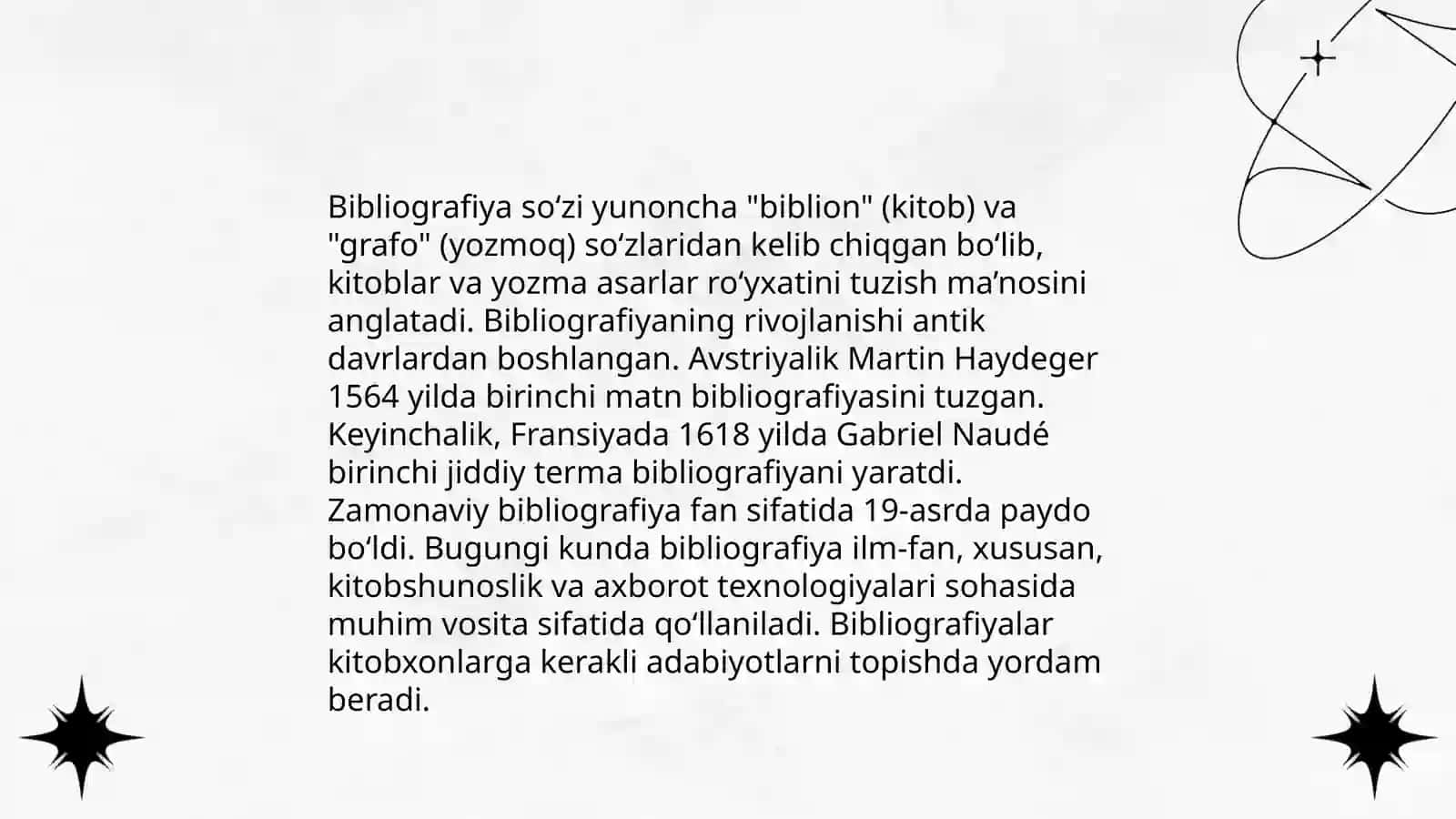 Biblografiya tarixi va biblografiya tushunchasi 3