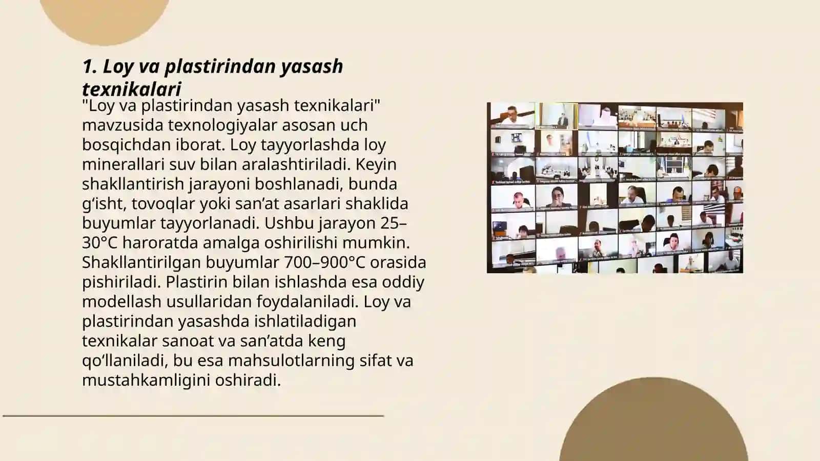 Loy va plastirindan yasash texnikalari 3