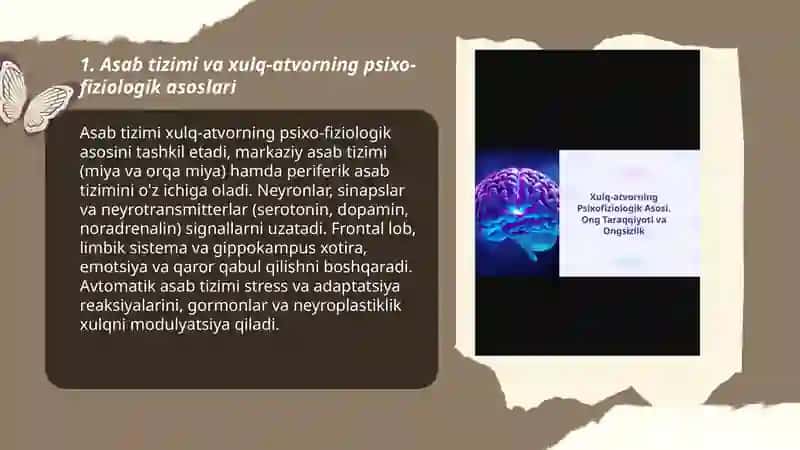 Xulq atvorning psixo-fiziologik asosi 3
