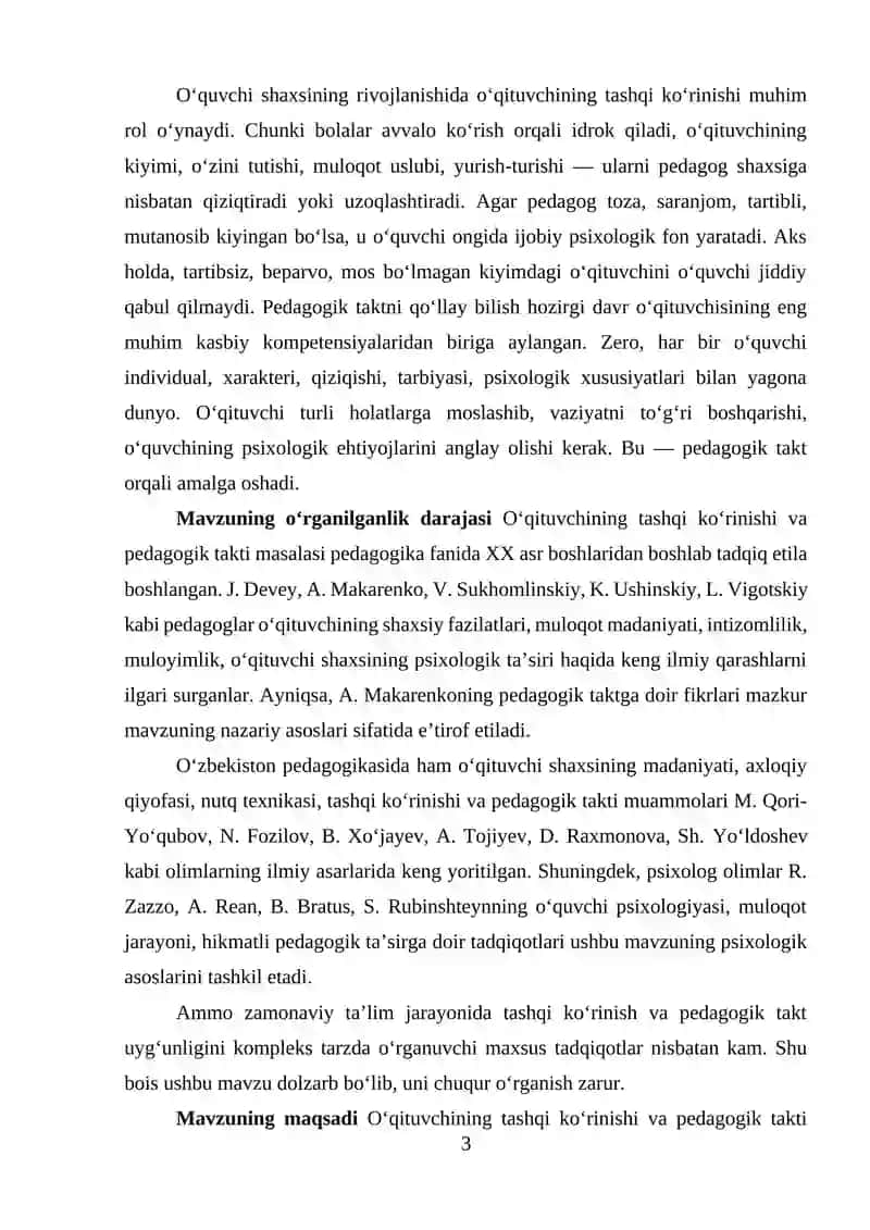 O'qituvchining tashqi ko‘rinishi va pedagogik faoliyatdagi o‘rni 3