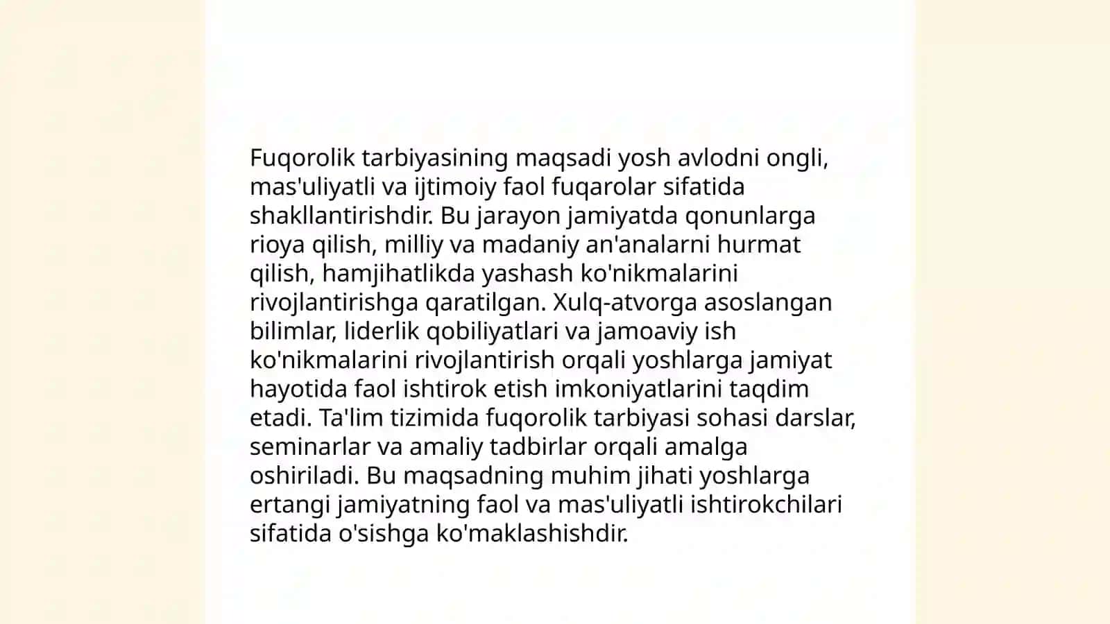 Fuqorolik tarbiyasi 3