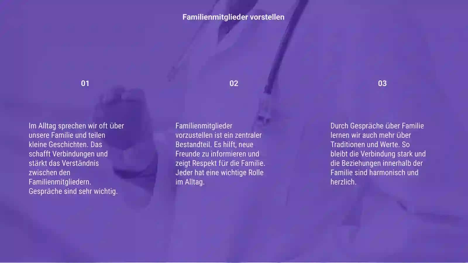 Über den Alltag sprechen 3