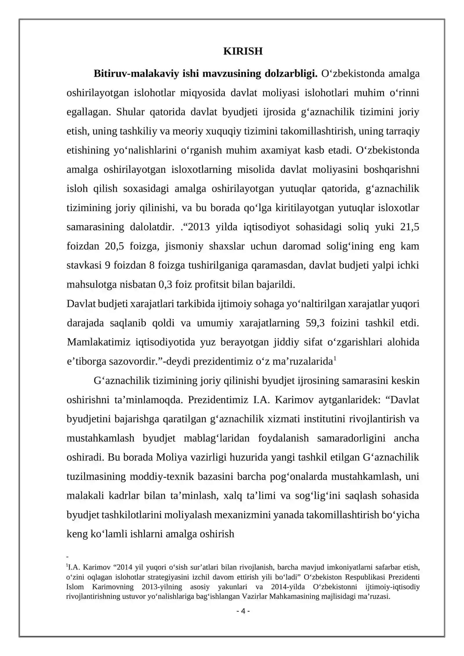 Davlat budjeti g‘azna ijrosining tashkiliy elementlari va o‘ziga xos xususiyatlari 3