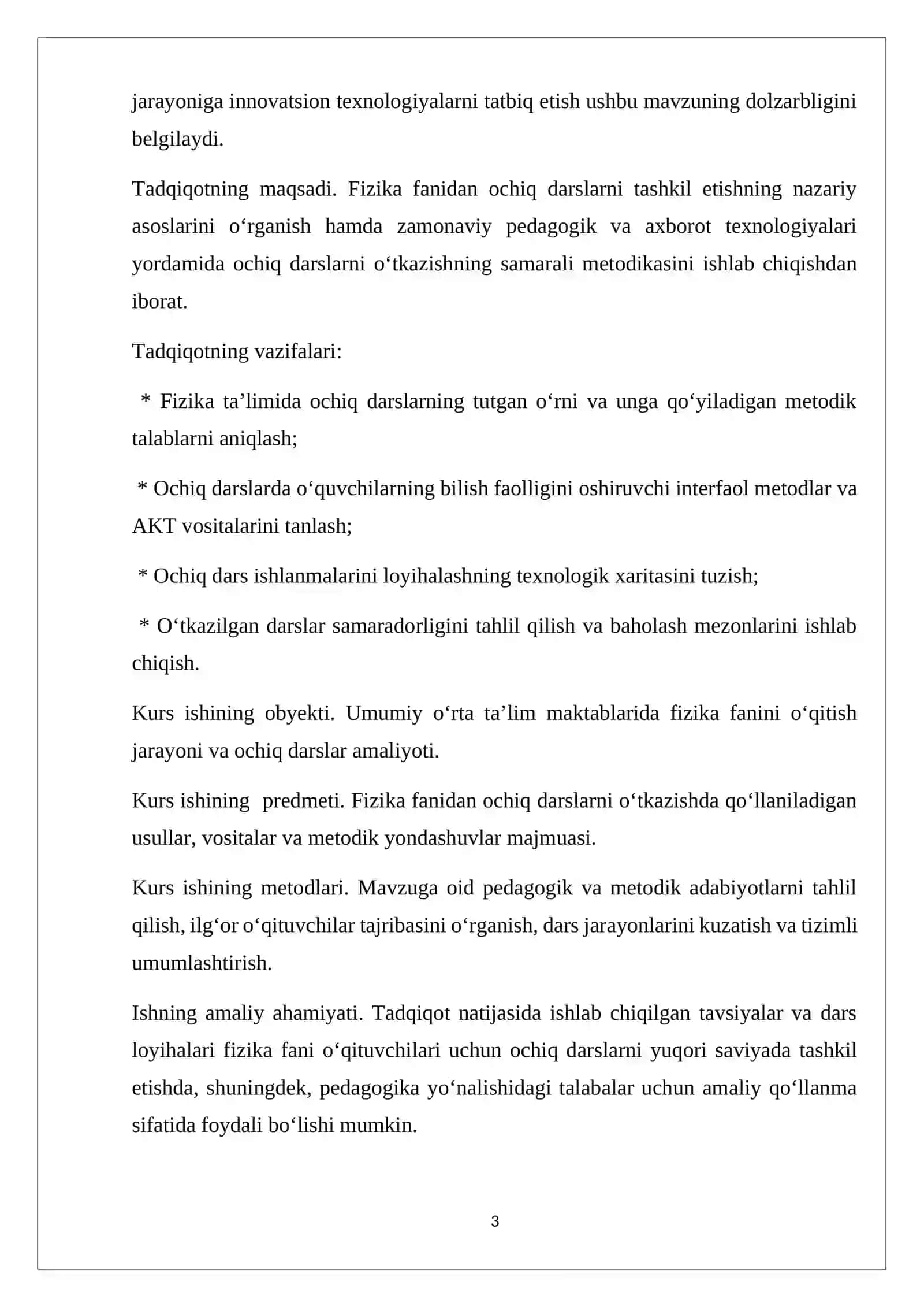 Fizika fanidan ochiq darslarni tashkil etishning nazariy asoslari va amaliyoti 3