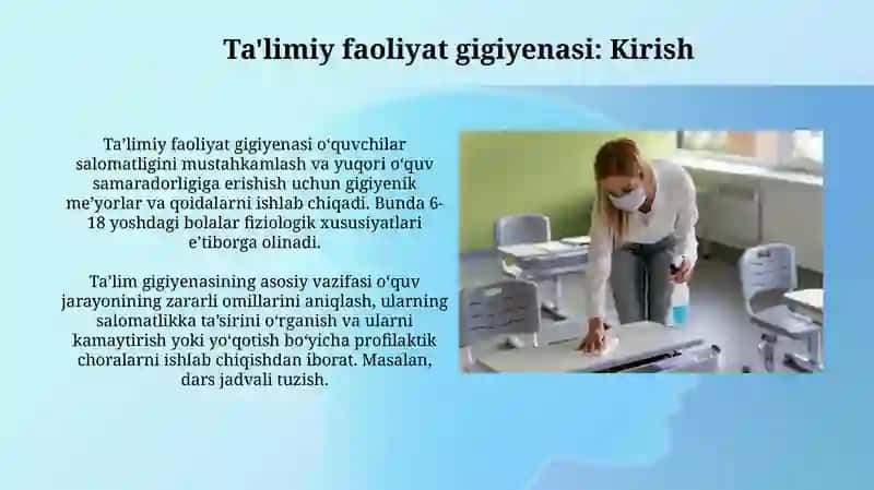 Ta’lim tarbiya ishlar gigiyenasi 3