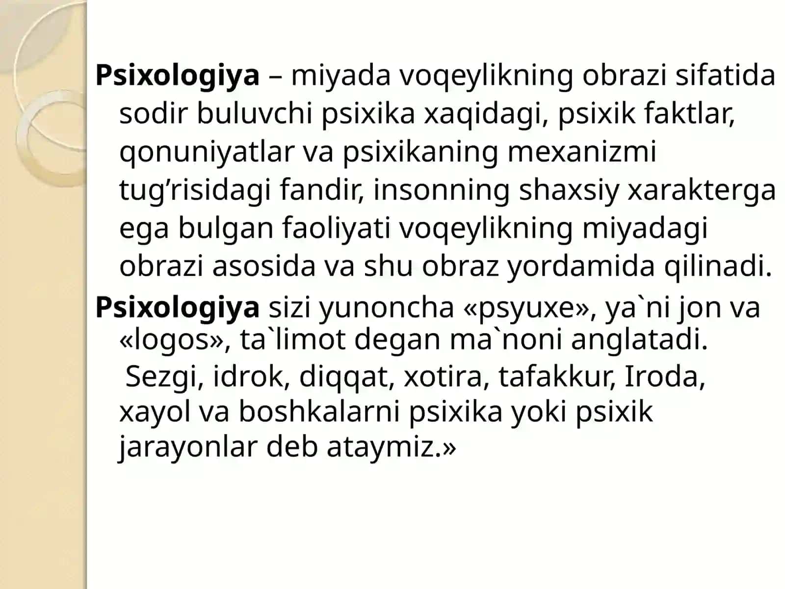 DASTLABKI DAVRLARDA PSIXOLOGIYA FANINING RIVOJLANISHI 3