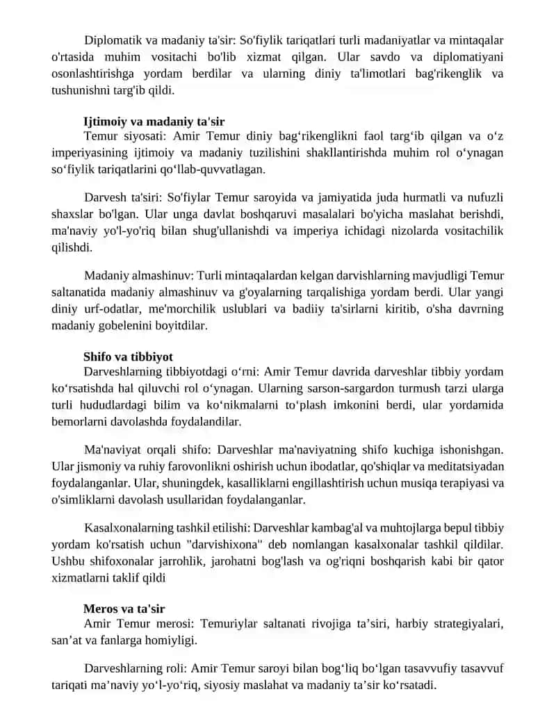 Amir Temur Hayotida Darveshlarning Tutgan O’Rni Va Ro’Li 3