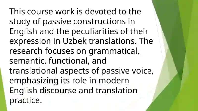 Passive Constructions in English and Their Expression in Uzbek Translations 3