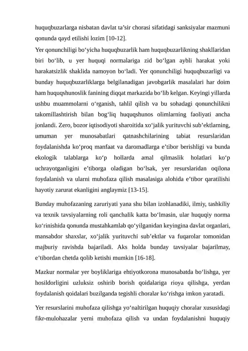 YER BILAN BOG‘LIQ HUQUQBUZARLIKLAR UCHUN MA’MURIY JAVOBGARLIK 3