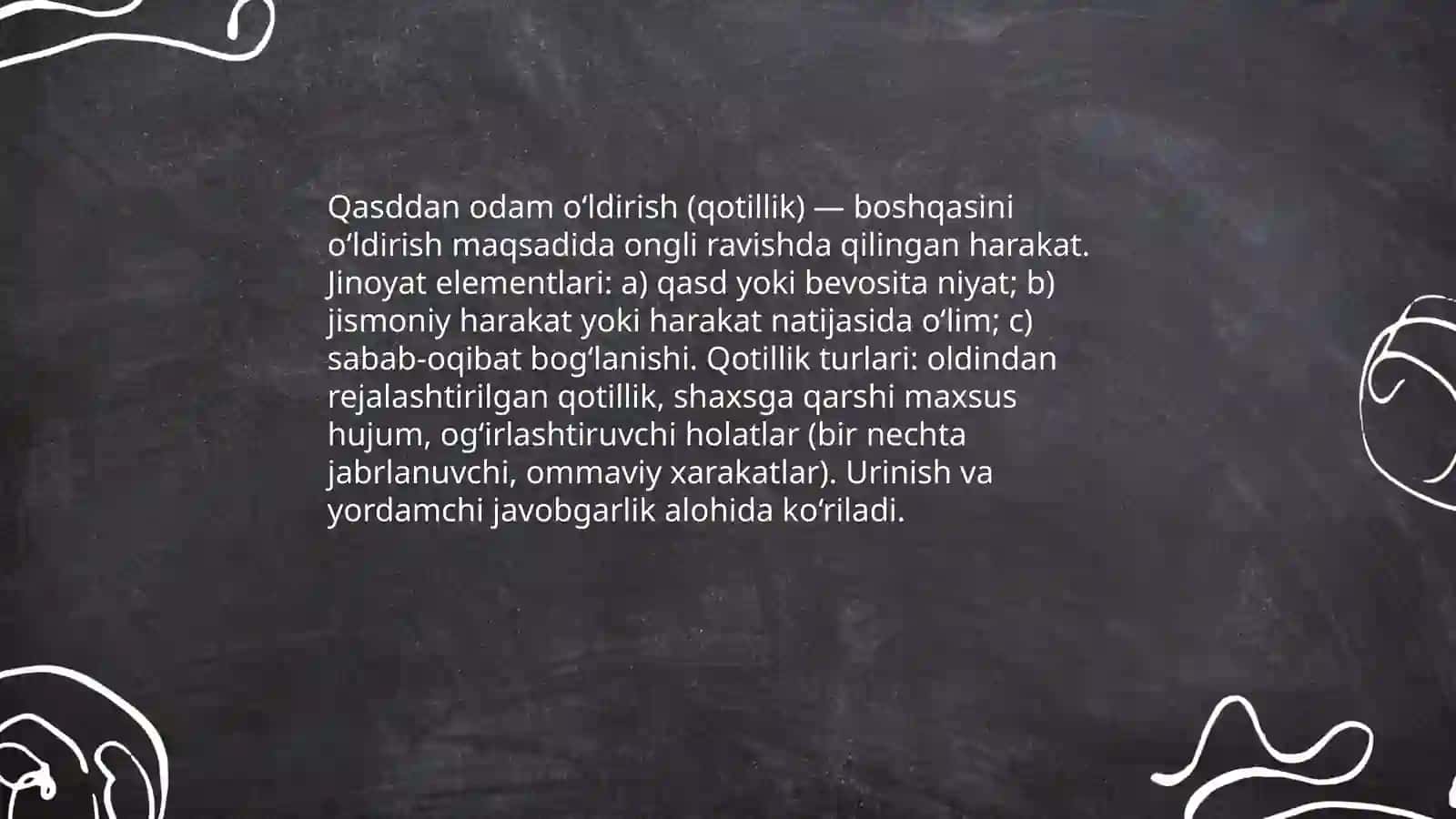 Hayotga qarshi jinoyatlar 3