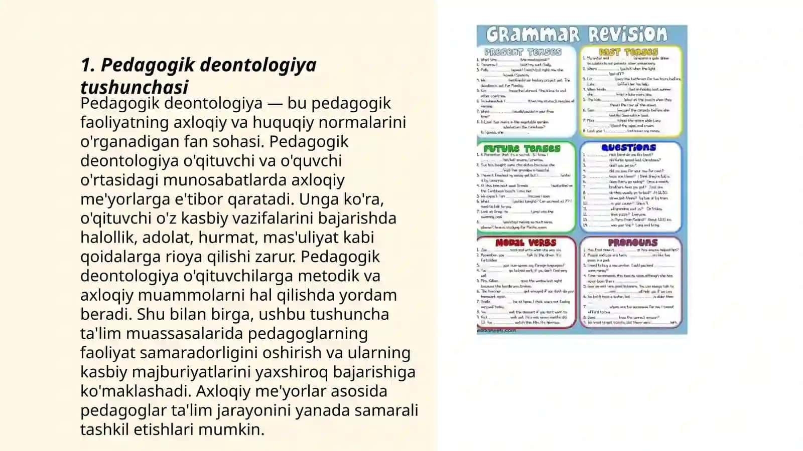 Mavzu: Pedagogik deontologiya va kompetentlik fanning maqsadi va vazifalari 3