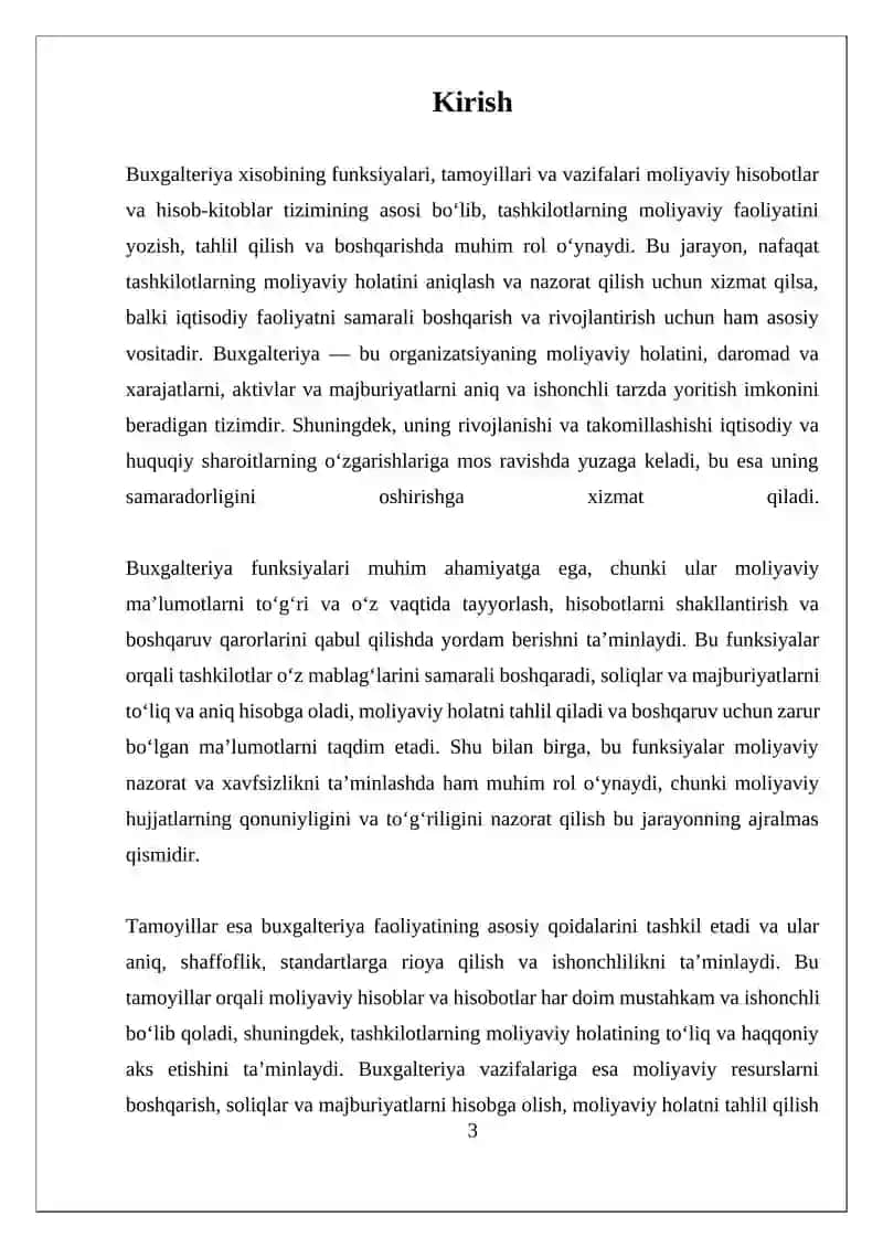 Buxgalteriya xisobining funksiyalari, tamoyillari va vazifalari 3