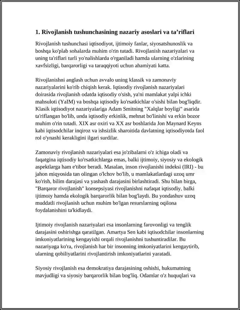 RIVOJLANISH TUSHUNCHASI 3