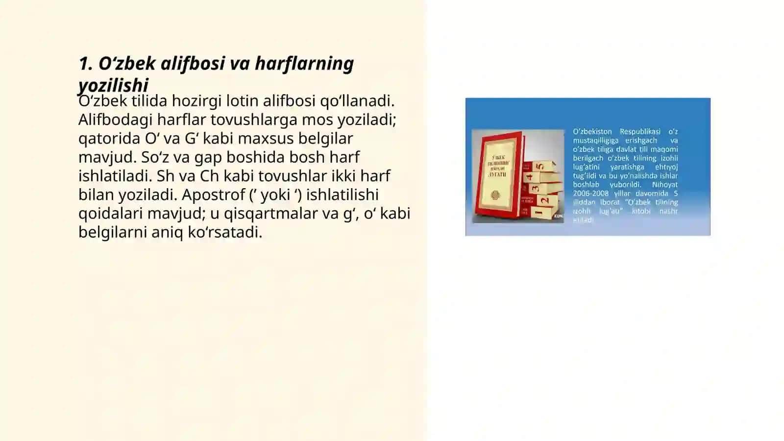 Oʻzbek tilining asosiy imlo qoidalarini oʻzlashtirish 3