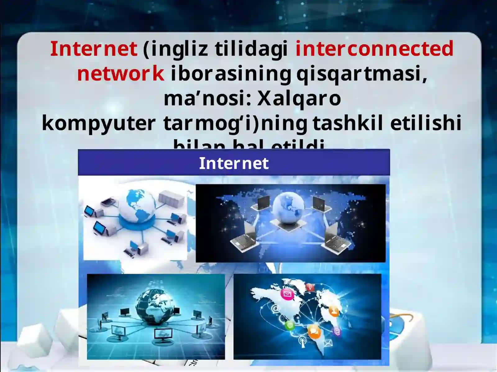 Axborotli olam muammolari va internet 3
