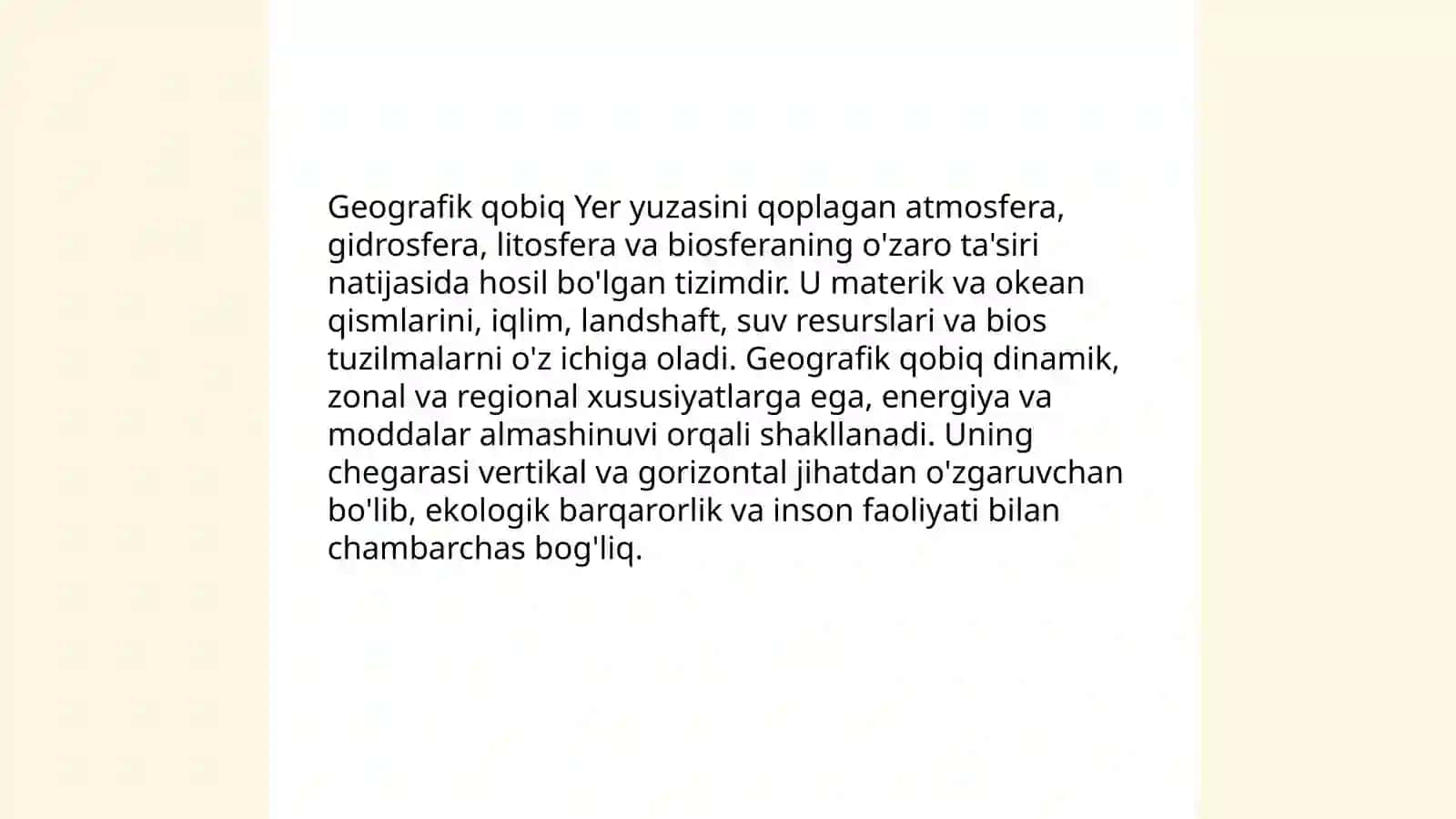 Geografik qobiq va uning tuzilishi 3