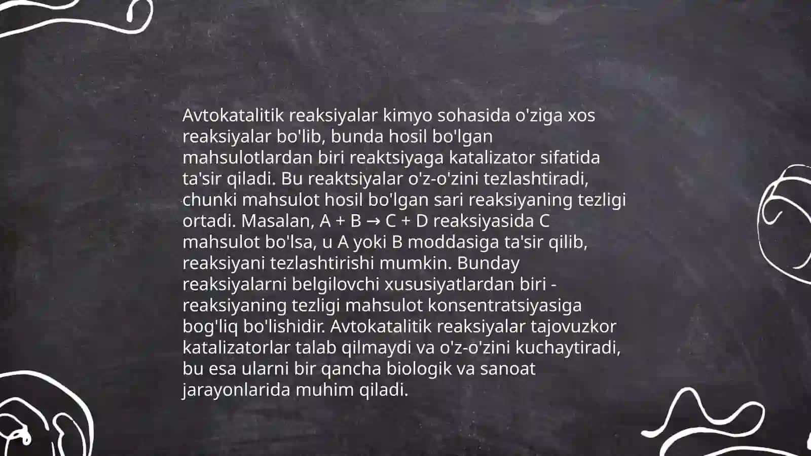 Analitik kimyoda avtokatalitik reaksiya va uni bajarish usuli 3