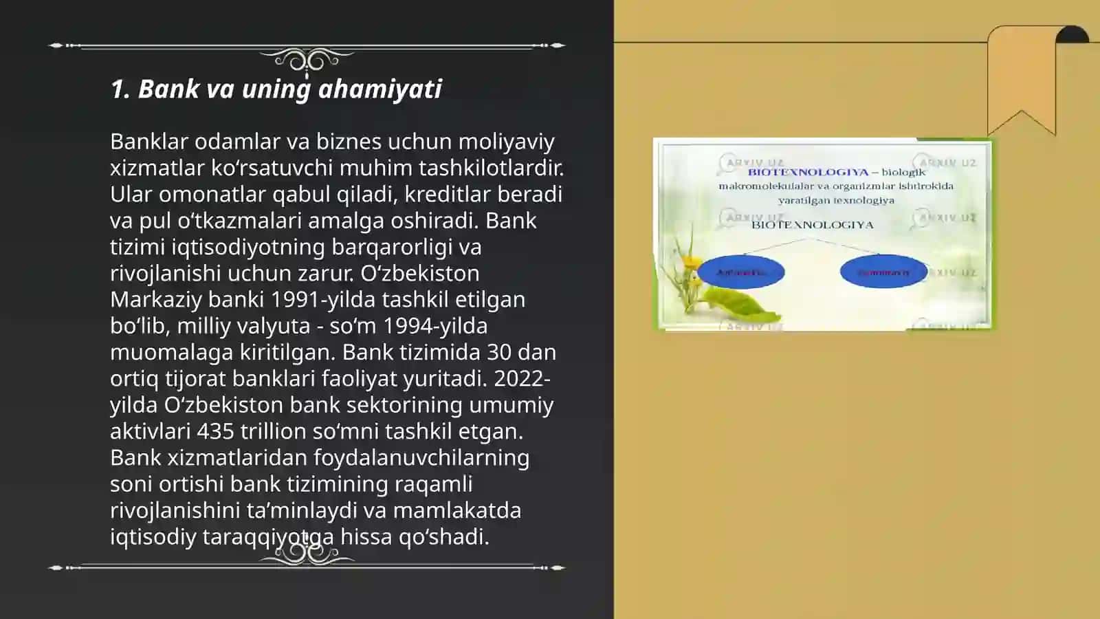 Bank ishi fanining predmeti va vazifalari 3