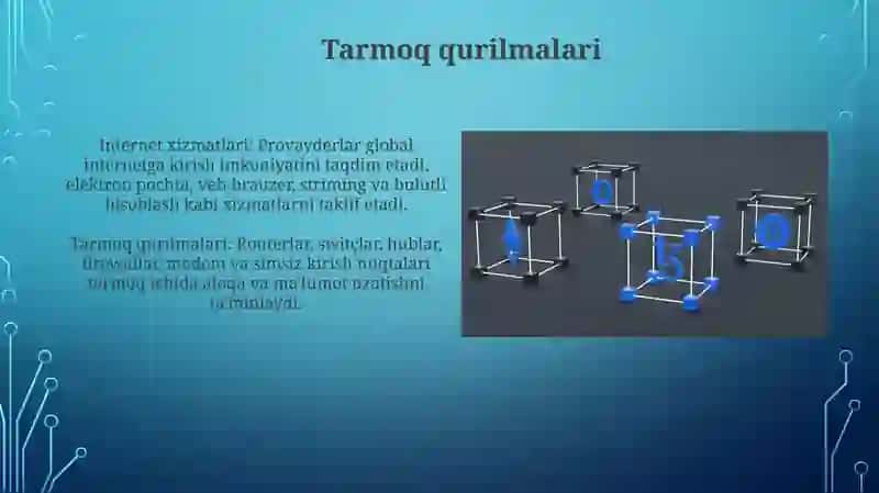 Tarmoq texnalogiyalari va internet xizmatlari 3