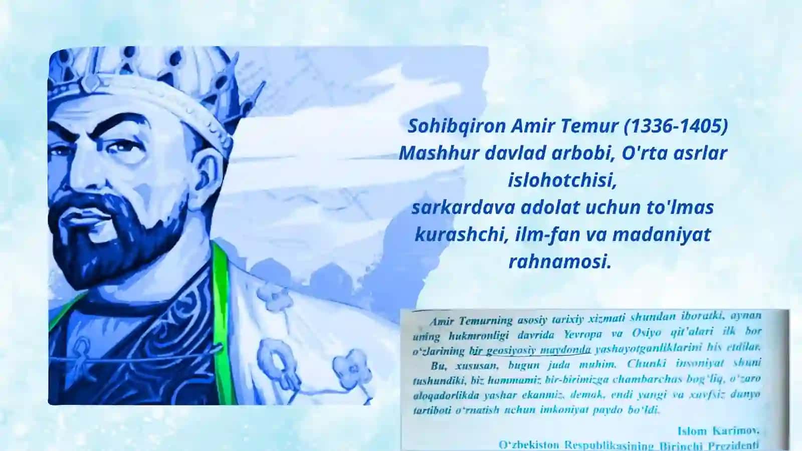 Amir Temur – buyuk davlat arbobiAmir Temur – buyuk davlat arbobi 3