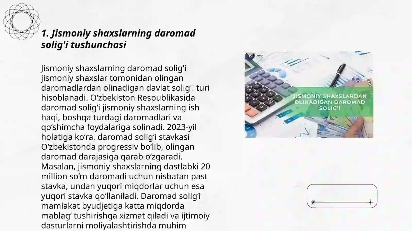 Jismoniy shaxslardan olinadigan daromad solig'i 3
