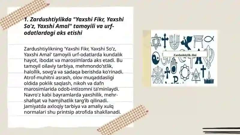 Zardushtiylik ta'limotida urf-odat,marosimlar,ma'naviy-axloqiy qarashlar 3
