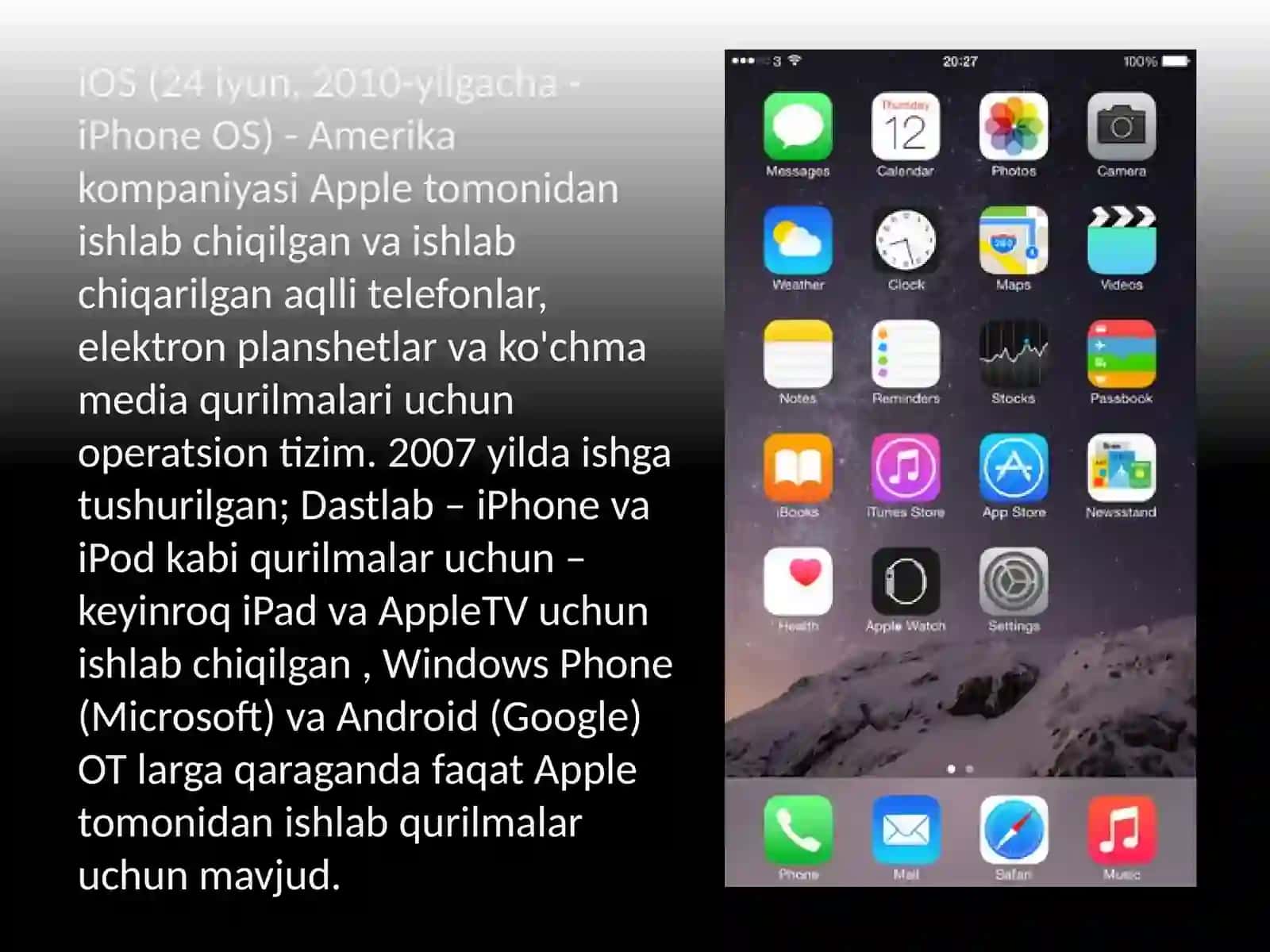 Mobil operatsion tizim 3