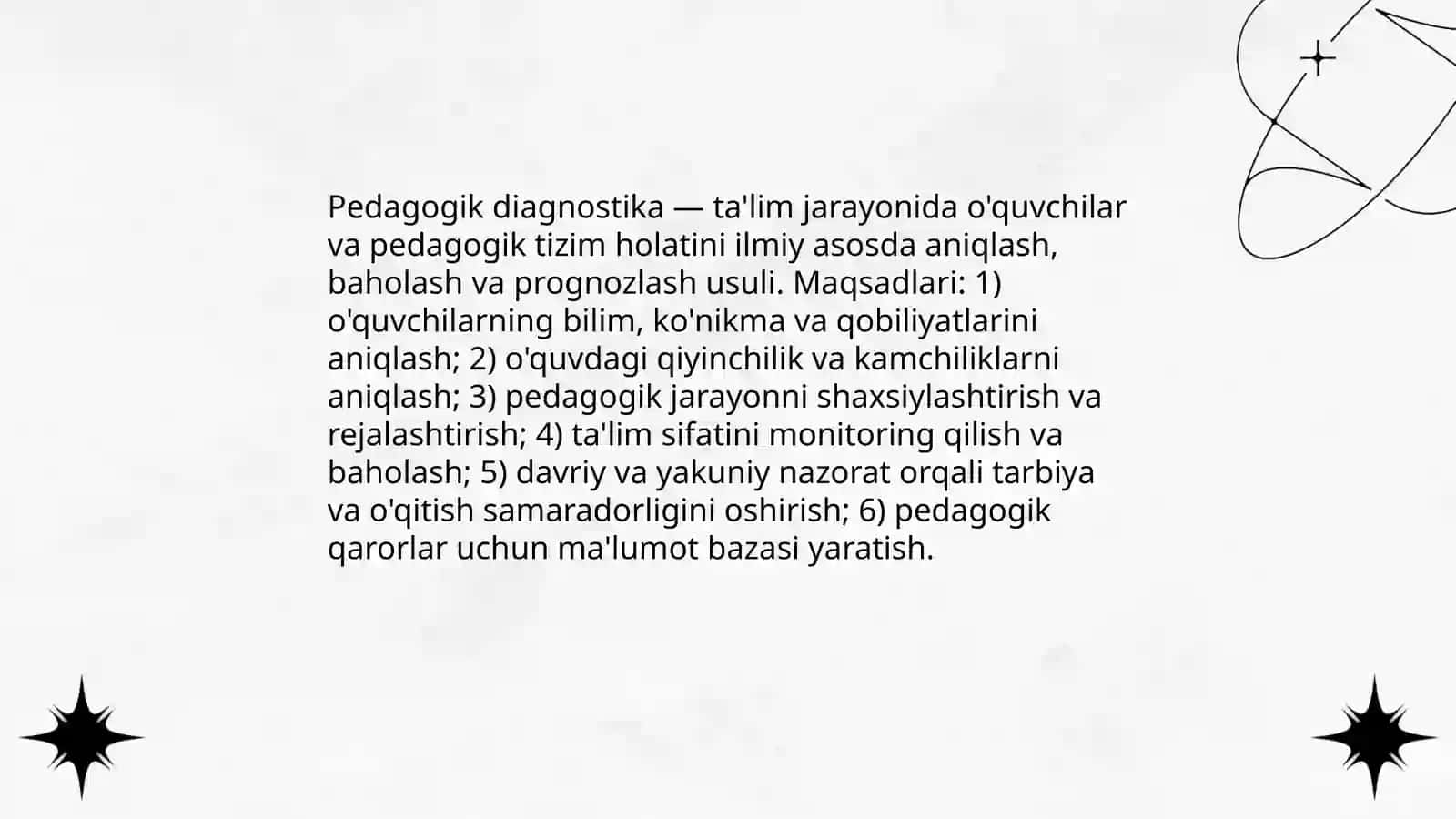Pedagogik diagnostika 3