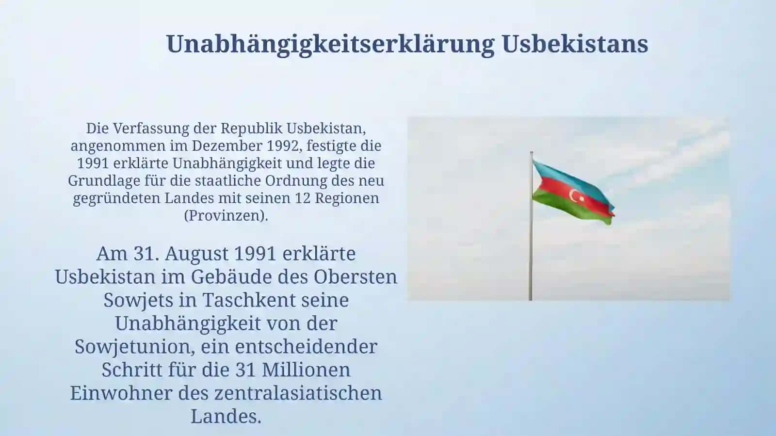 Unabhängigkeitserklärung Usbekistans 3