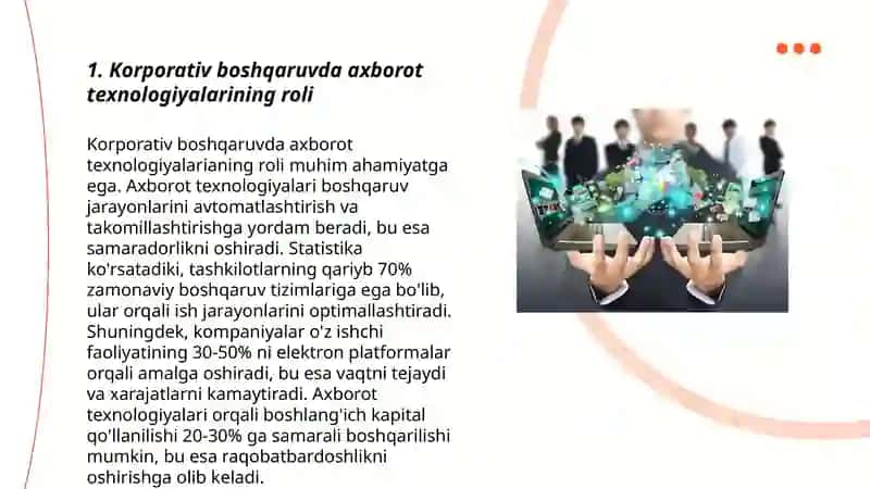 Global kompaniyalarda axborot texnologiyalarining qoʻllanilishi 3