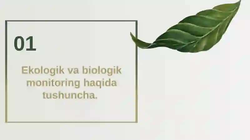 Ekologik va biologik monitoring 3