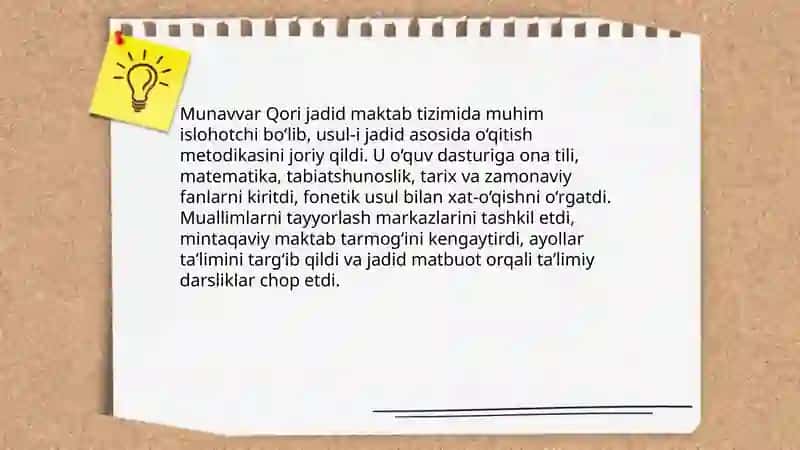 Munavvar Qori va mintaqaviy maktab tizimidagi jadid islohotlari 3