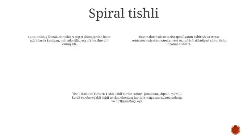 Tishli Ilashish Turlari 3